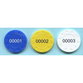 Sequentially Numbered Custom Plastic Tokens - 1000